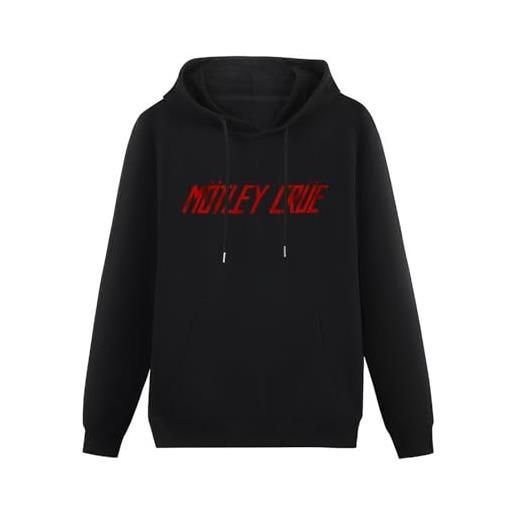 bicca pullover warm hoodies mötley crüe distressed logo merchandise hoodie black s