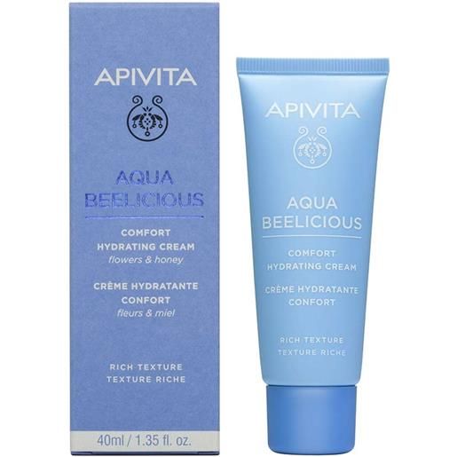 Apivita aqua beelicious - crema comfort idratante texture ricca, 40ml