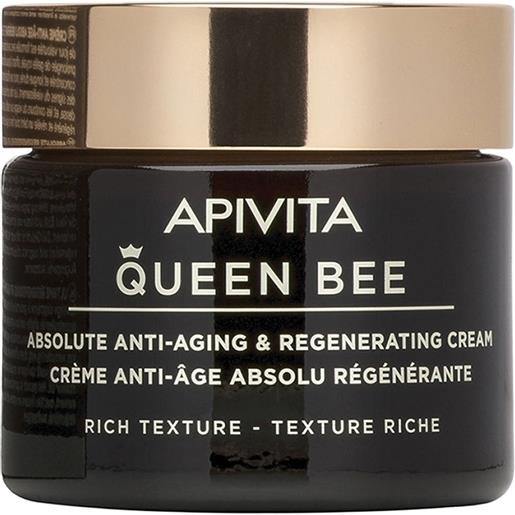 Apivita queen bee - crema anti età assoluta e rigenerante texture ricca, 50ml