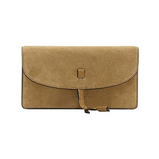 Liebeskind Berlin fab suede slam, wallet large donna, sepia