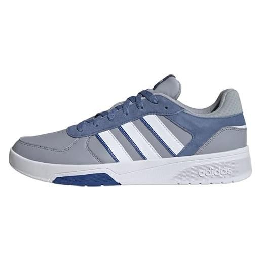 adidas courtbeat shoes, scarpe da tennis uomo, halo silver ftwr white crew blue, 42 eu