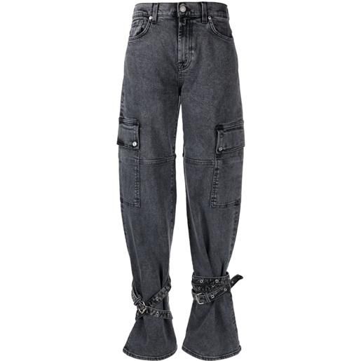 7 For All Mankind jeans a gamba ampia - grigio