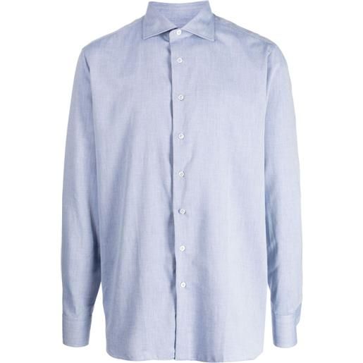 Lardini camicia con colletto ampio - blu