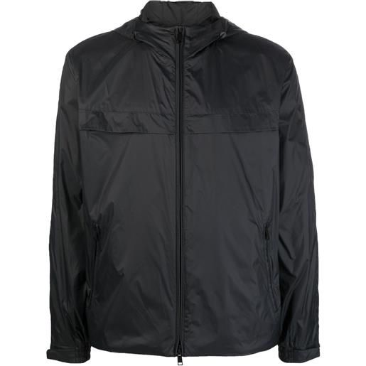 Zegna giacca con cappuccio - nero