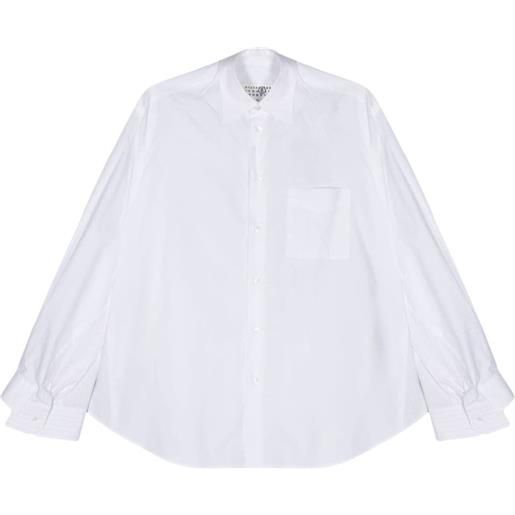 MM6 Maison Margiela camicia con inserti - bianco