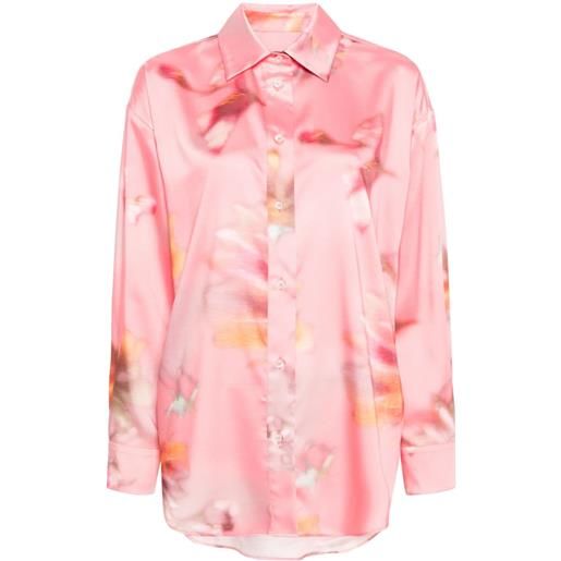 MSGM camicia con stampa - rosa