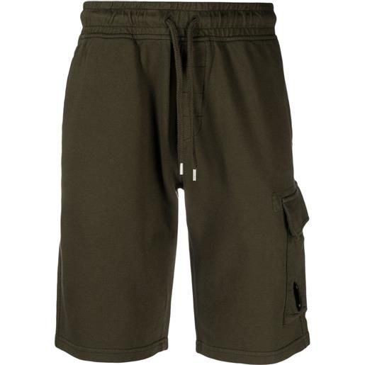 C.P. Company shorts sportivi con applicazione - verde