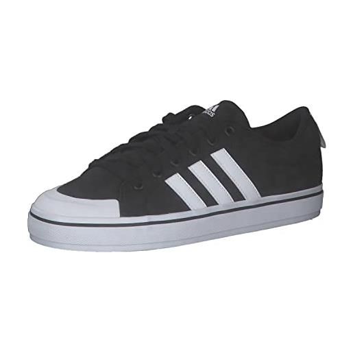 adidas bravada 2.0 lifestyle skateboarding canvas shoes, sneaker uomo, core black ftwr white core black, 44 2/3 eu