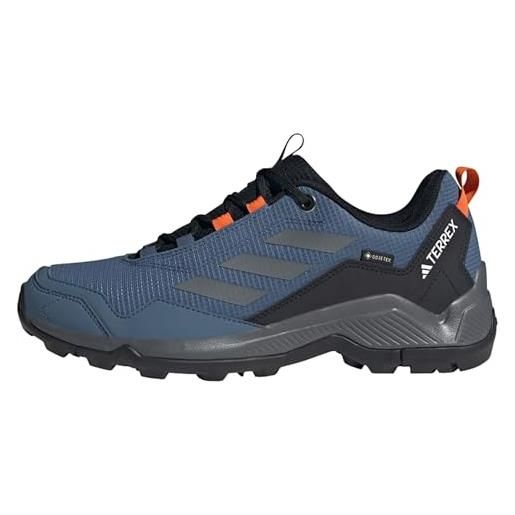adidas terrex eastrail gore-tex hiking shoes, low (non football) uomo, wonder steel/grey three/semi impact orange, 40 eu