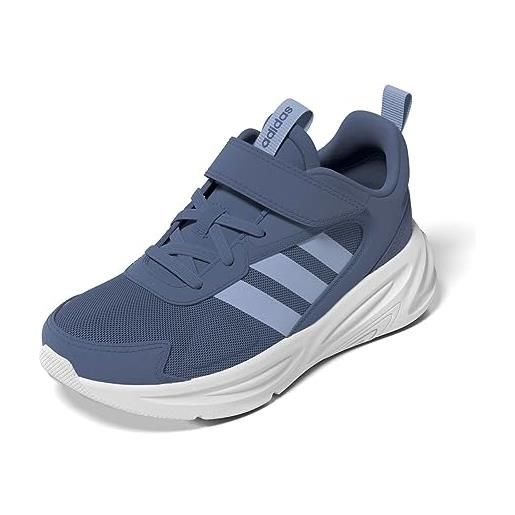 adidas ozelle running lifestyle elastic lace with top strap, sneakers unisex - bambini e ragazzi, crew blue blue dawn ftwr white, 35.5 eu