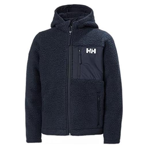 Helly Hansen unisex bambini junior champ pile jacket, blu, 8