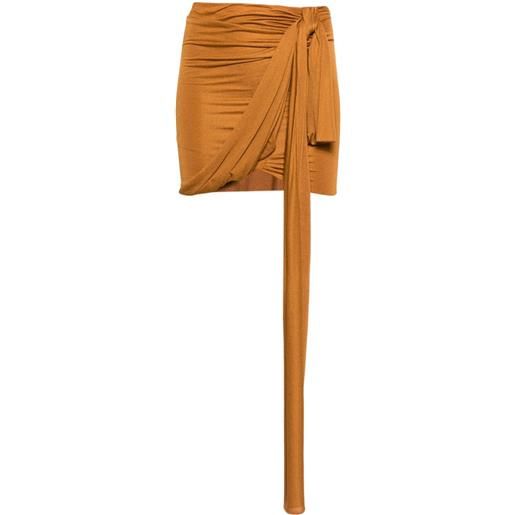 Blumarine minigonna drappeggiato - arancione