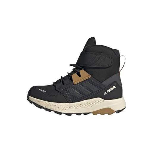 adidas terrex trailmaker high cold. Rdy hiking, shoes (football) unisex - bambini e ragazzi, core black/grey six/mesa, 28 eu