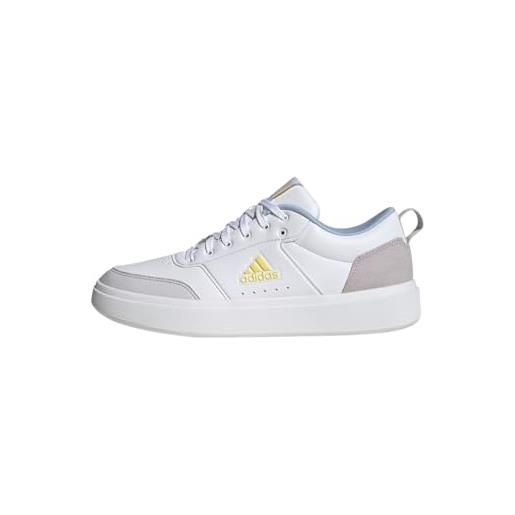 adidas park st, shoes-low (non football) donna, ftwr white/ftwr white/silver met, 38 2/3 eu