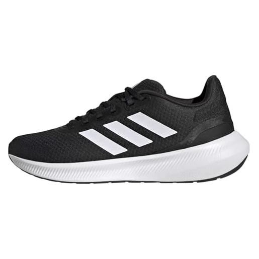 adidas runfalcon 3.0 shoes, sneaker donna, ftwr white ftwr white core black, 44 eu