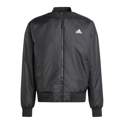 adidas giacca sottile da uomo con marchio love filled, nero, nero, 3xl alto