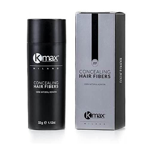 Kmax keratin maximization kmax - fibre coprenti, rimedio per la perdita dei capelli, formato economico, 27,5 g