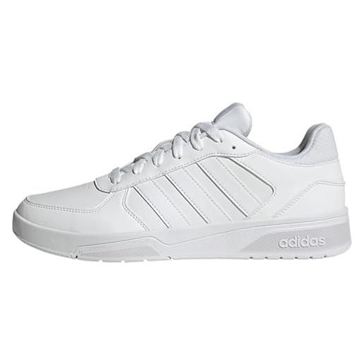adidas court. Beat court lifestyle shoes, scarpe da ginnastica uomo, ftwr white/core black/ftwr white, 39 1/3 eu