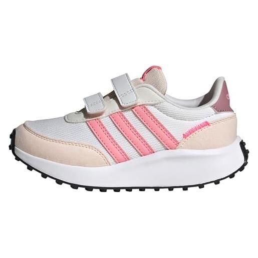 adidas run 70s, scarpe running unisex - bambini e ragazzi, ftwr white bliss pink lucid pink strap, 38 2/3 eu
