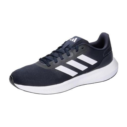 adidas runfalcon 3.0 shoes, sneaker uomo, legend ink ftwr white core black, 44 2/3 eu