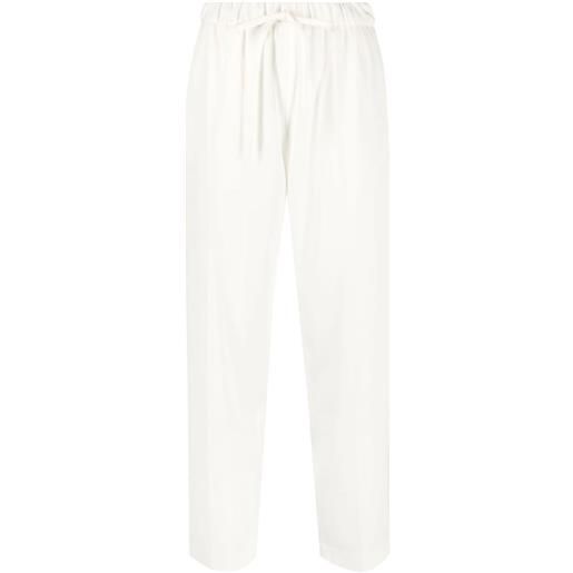MM6 Maison Margiela pantaloni dritti con coulisse - bianco