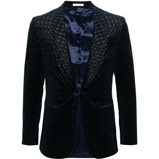 FURSAC giacca con motivo geometrico jacquard - blu