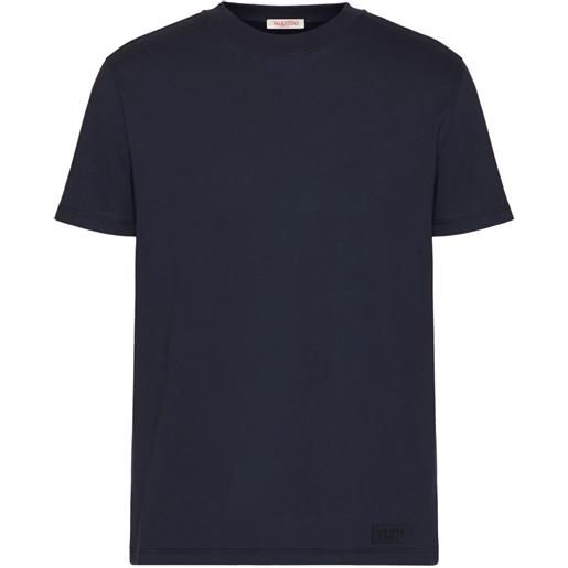 Valentino Garavani t-shirt con applicazione logo - blu