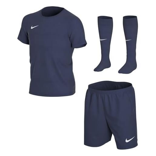 Nike park 20, completo da calcio bambino, midnight navy/midnight navy/bianco, l