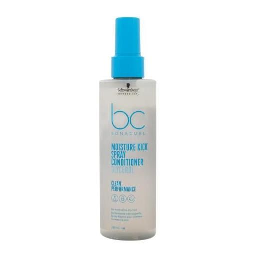 Schwarzkopf Professional bc bonacure moisture kick glycerol spray conditioner 200 ml balsamo spray idratante senza risciacquo per donna