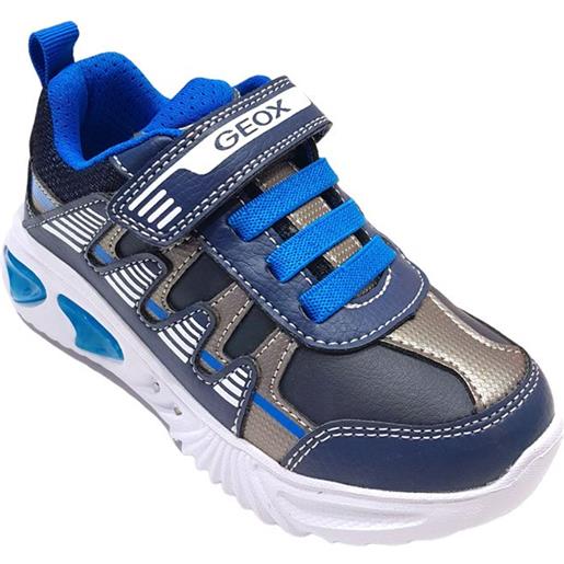 Sneakers assister boy colore blu con luci - geox
