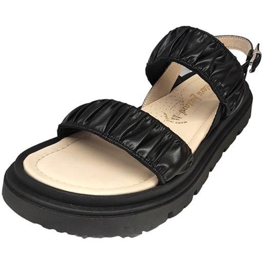 Sandalo in nappa colore nero - chiara luciani