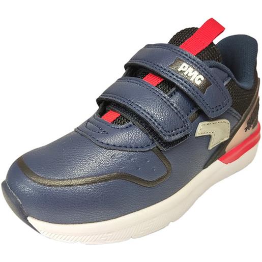 Sneakers in nappa colore blu - rosso - primigi