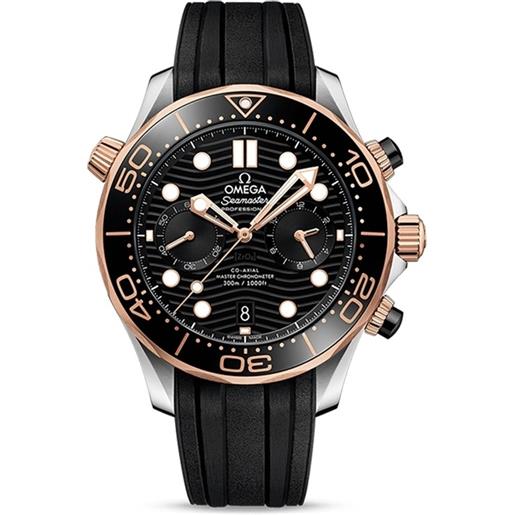Omega orologio Omega seamaster diver 300m co-axial master chronometer chronograph con oro sedna