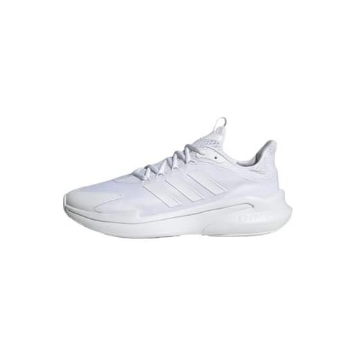 adidas alpha. Edge + shoes, sneakers uomo, ftwr white silver met bright red, 41 1/3 eu