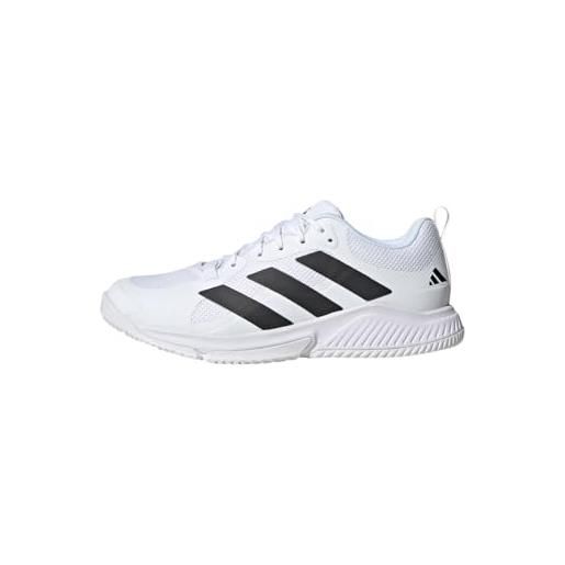 adidas court team bounce 2.0, scarpe da ginnastica uomo core black ftwr white core black, 46 eu