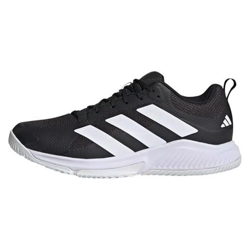 adidas court team bounce 2.0, scarpe da ginnastica uomo core black ftwr white core black, 46 eu