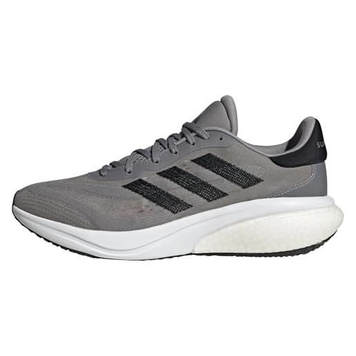 adidas supernova 3 running shoes, scarpe uomo, grey three core black ftwr white, 40 2/3 eu