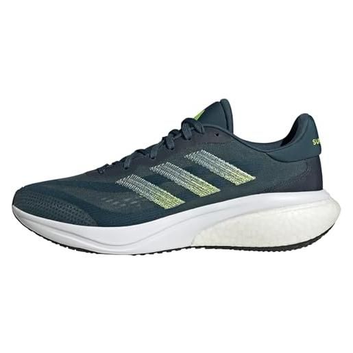 adidas supernova 3 running shoes, scarpe uomo, grey three core black ftwr white, 46 eu