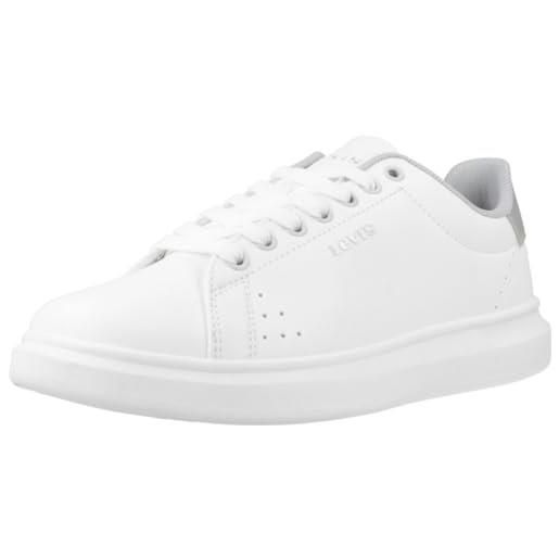 Levi's ellis 2.0, sneakers donna, regular white, 40 eu stretta