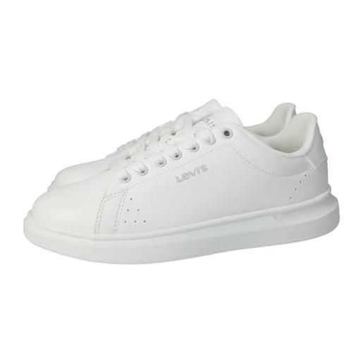 Levi's ellis 2.0, sneakers donna, bianco brillante, 40 eu stretta