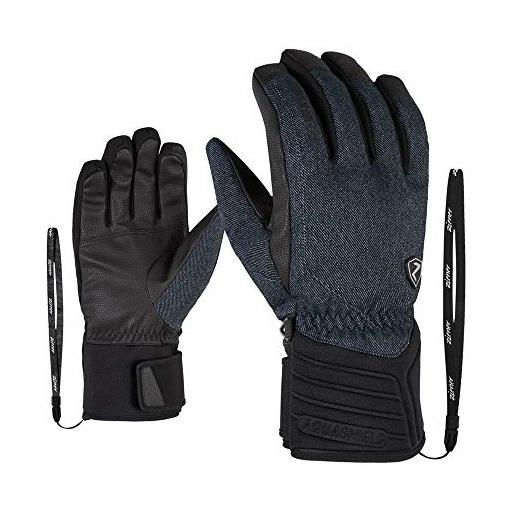 Ziener gloves grany - guanti da sci, da uomo, uomo, 801052, denim, 9.5