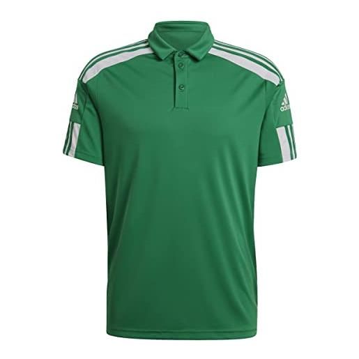adidas uomo polo shirt (short sleeve) sq21 polo, team green/white, gp6430, 2xlt