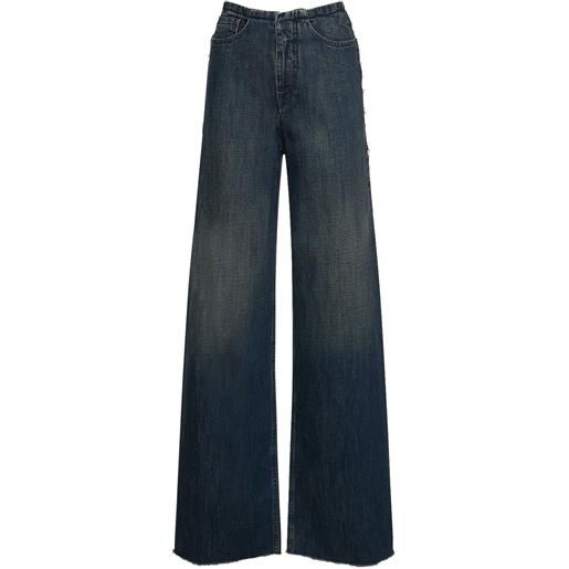 MM6 MAISON MARGIELA jeans larghi vita media in denim di cotone