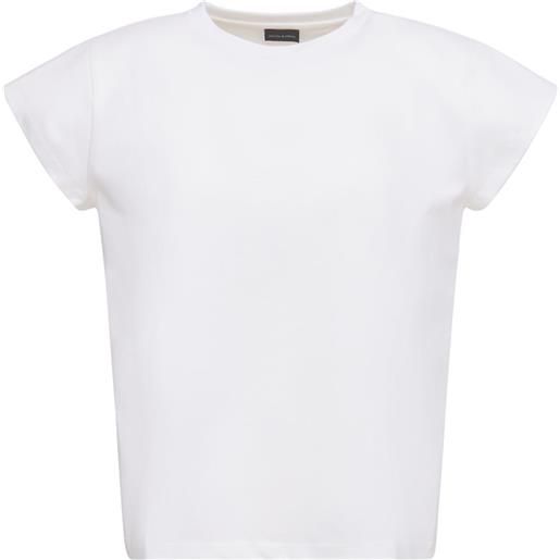 MAGDA BUTRYM t-shirt in jersey di cotone con logo gommato