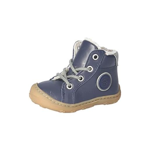 RICOSTA bebè stivali georgie, larghezza: normale (wms), soletta removibile, scarpe per bambini all'aperto, stivali invernali, blu (nautic / 160), 22 eu