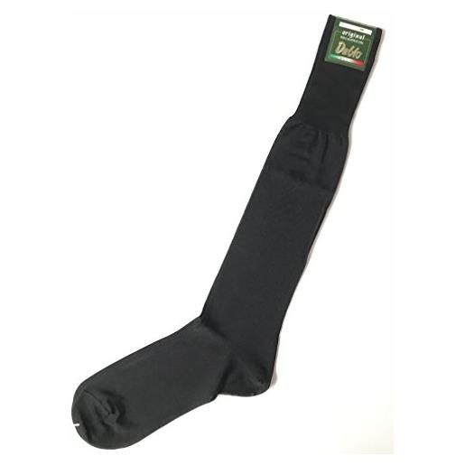 Dublo 6 paia calza lunga sottoginocchio - filo di scozia - maglia rasata (10 ½ (40-41), nero)