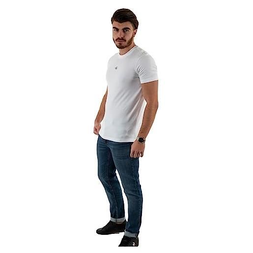 Calvin Klein t-shirt e polo manica corta cotone bianco