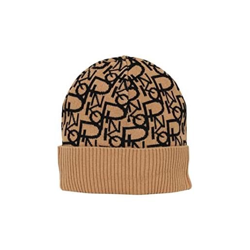 Pinko frappato 1 cuffia jacquard mon, paraorecchi donna, cz3_cammello/nero, taglia unica