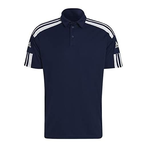 adidas uomo polo shirt (short sleeve) sq21 polo, team navy blue/white, hc6277, st
