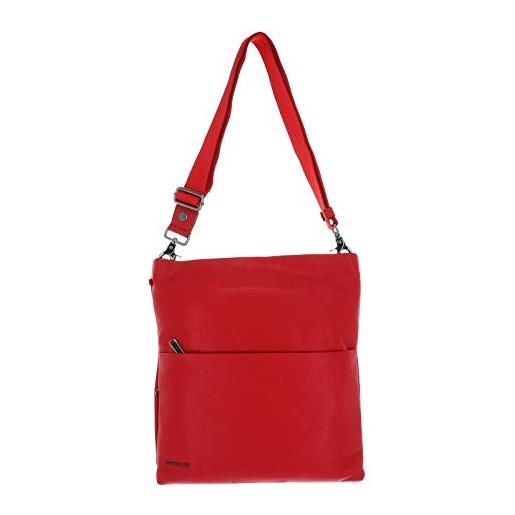 Mandarina Duck mellow leather, borsa a tracolla donna, rosso (flame scarlet), 32x33x5 (l x h x w)